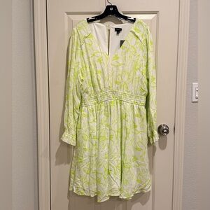 Torrid Mini Wash Gauze Wide Waist Skater Dress